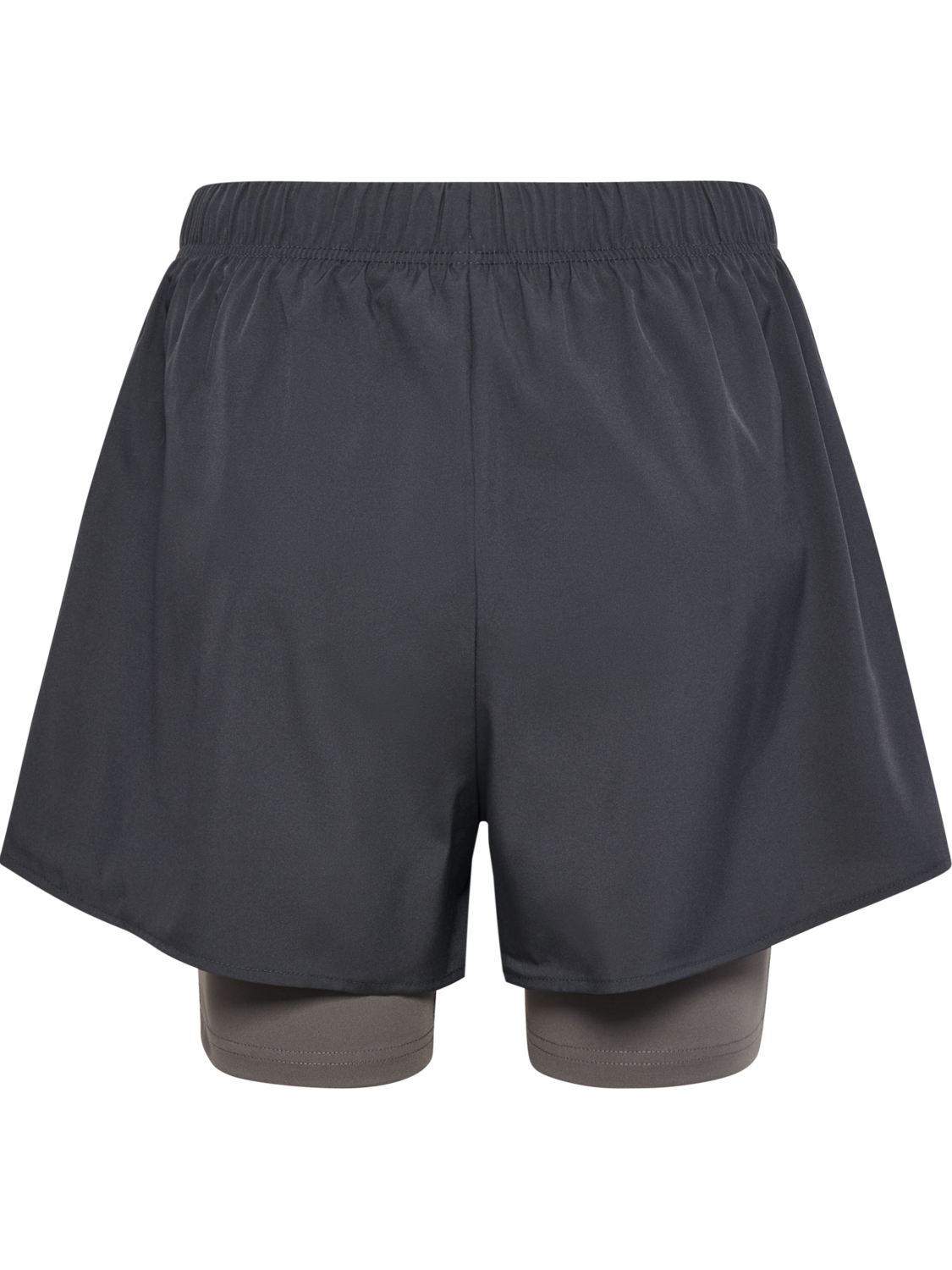 hmlHIIT INTENSITY W 2 IN 1 SHORTS, EBONY, packshot