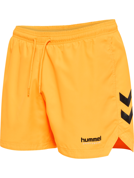 hmlNED SWIM SHORTS, ORANGE POP, packshot