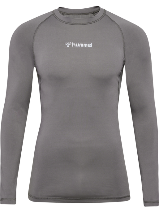 hmlBL PERFORMANCE TEE L/S, STEEL GRAY hmlBL PERFORMANCE TEE L/S, STEEL GRAY, packshot