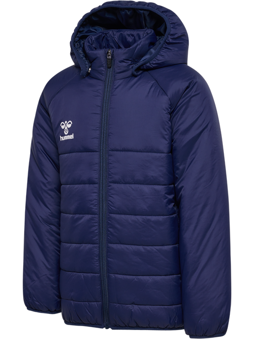hmlGO QUILTED HOOD JACKET KIDS, MARINE, packshot