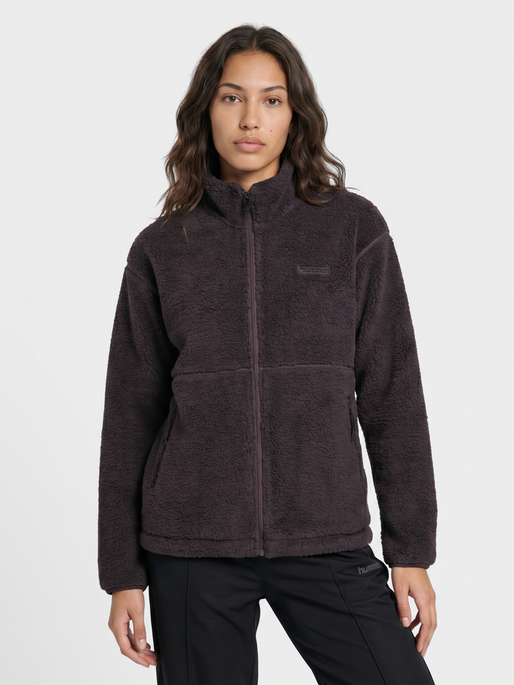 hmlSHERPA FLEECE WOMEN, SHALE, model
