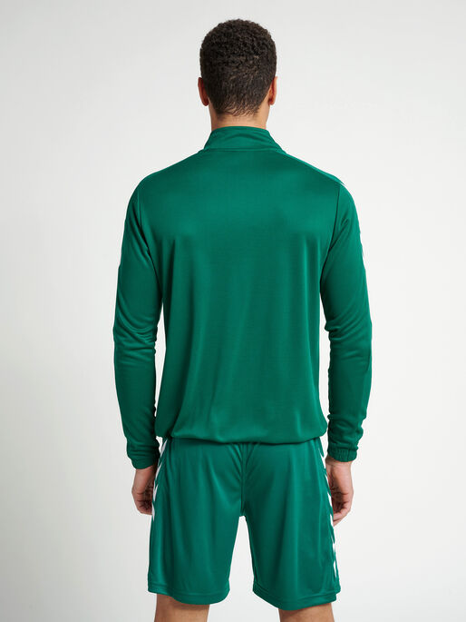 CORE POLY JACKET, EVERGREEN, model