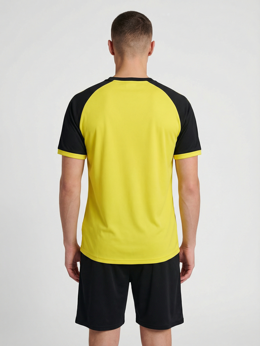 hmlMATCH LEAGUE JERSEY S/S, BLAZING YELLOW/BLACK, model