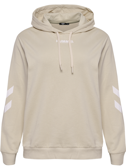 hmlLEGACY WOMAN HOODIE PLUS, PUMICE STONE, packshot