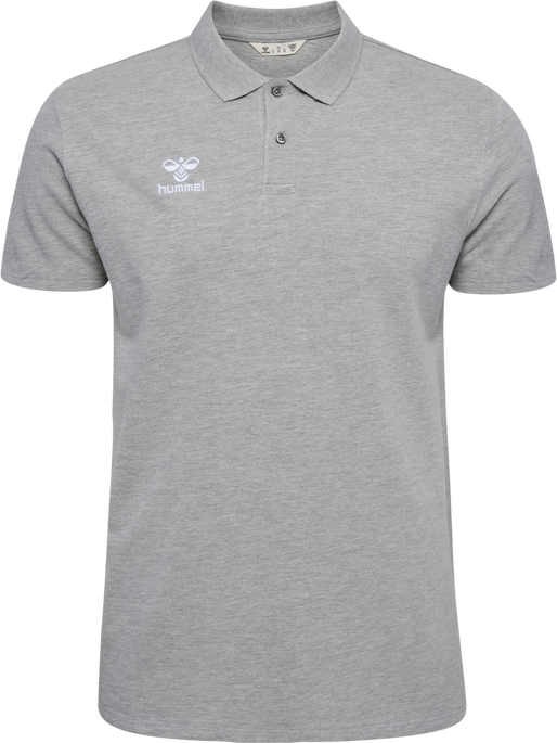 hmlGO 2.0 POLO, GREY MELANGE, packshot