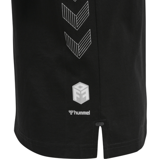 hmlMOVE GRID COTTON T-SHIRT S/S KID, BLACK, packshot