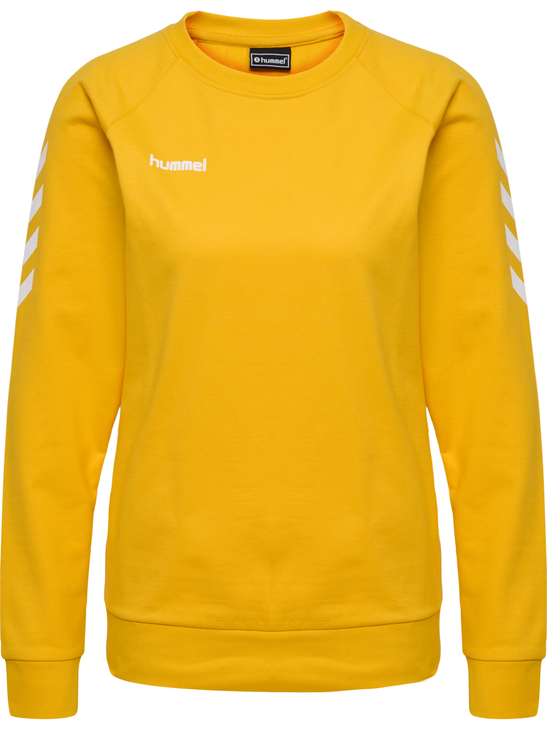 HUMMEL GO COTTON SWEATSHIRT WOMAN, SPORTS YELLOW, packshot