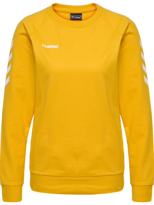 HMLGO COTTON SWEATSHIRT WOMAN, SPORTS YELLOW, packshot
