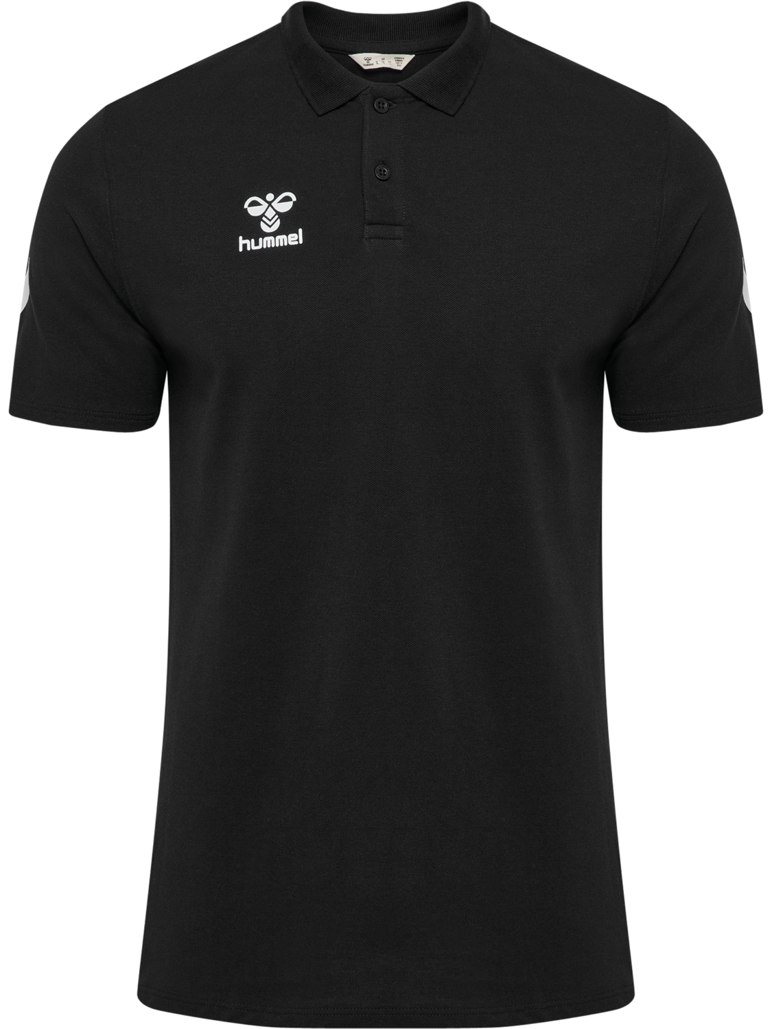 hmlGO 2.0 CHEVRON  POLO, BLACK, packshot