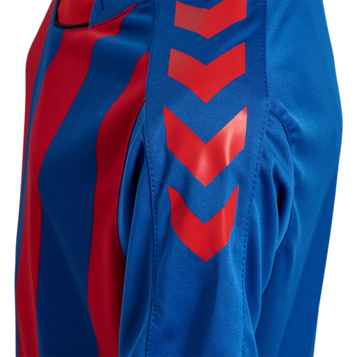 hmlCORE XK STRIPED JERSEY S/S KIDS, TRUE BLUE/TRUE RED, packshot