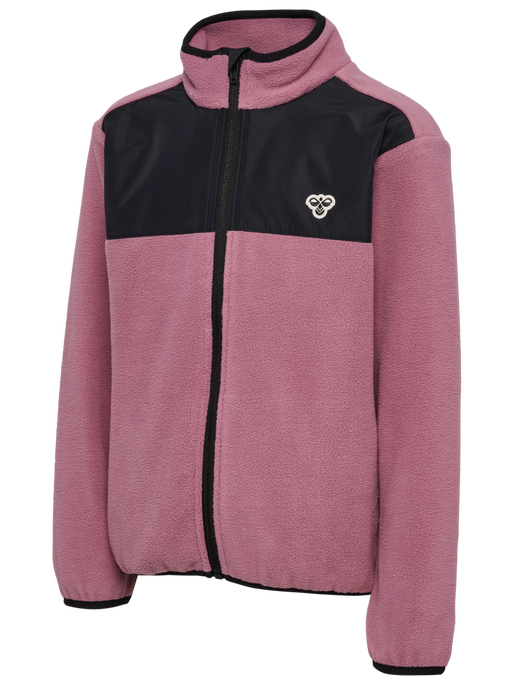 hmlJR FLEECE ZIP JACKET, DUSKY ORCHID, packshot