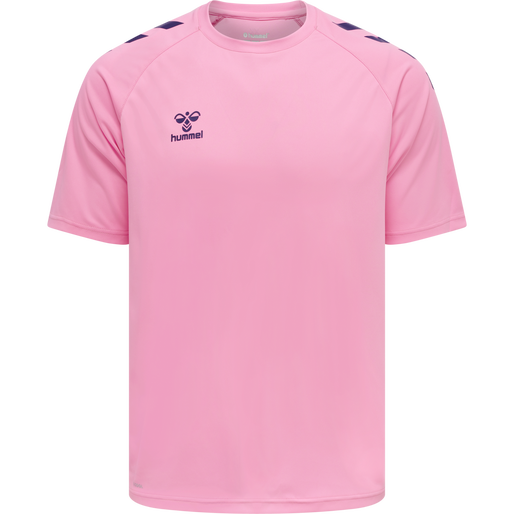 hmlCORE XK CORE POLY T-SHIRT S/S, COTTON CANDY, packshot