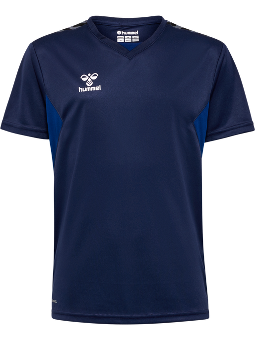 hmlAUTHENTIC PL JERSEY S/S KIDS, MARINE, packshot