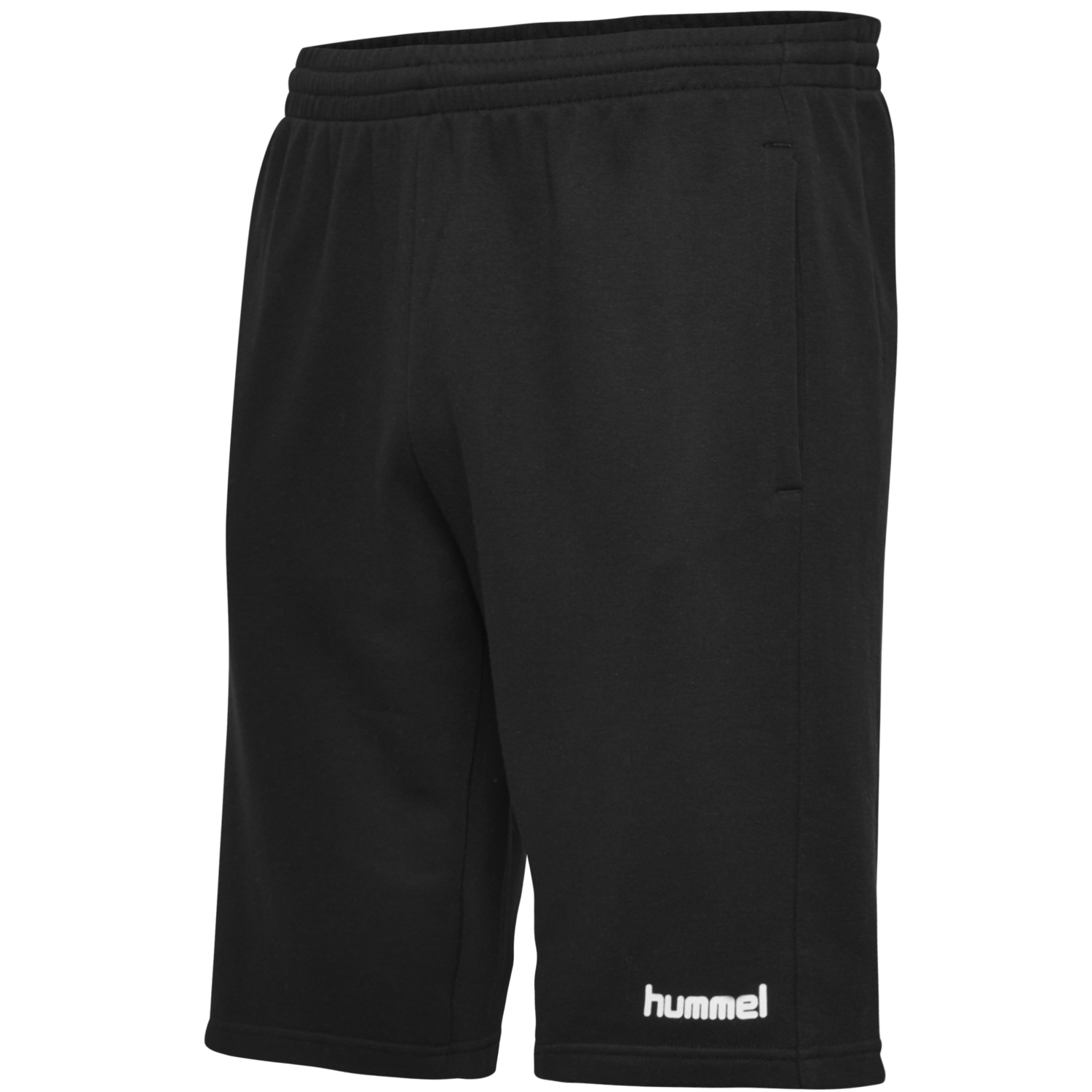 HUMMEL GO KIDS COTTON BERMUDA SHORTS, BLACK, packshot