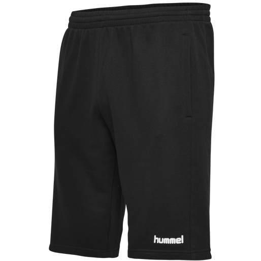 HUMMEL GO KIDS COTTON BERMUDA SHORTS, BLACK, packshot