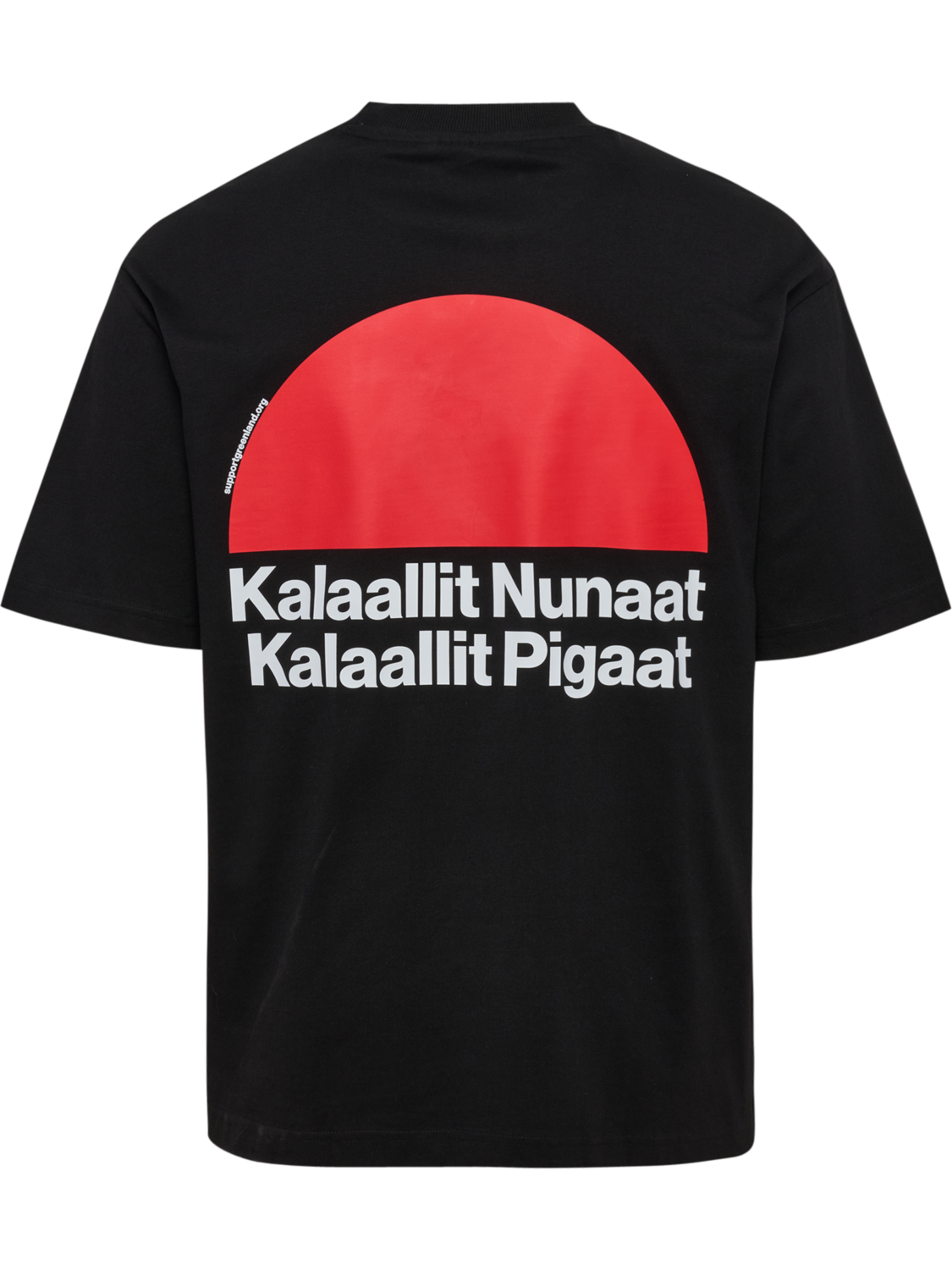 hmlGREENLAND T-SHIRT S/S, BLACK, packshot