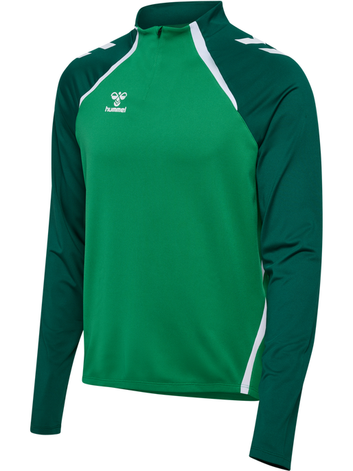 hmlLEAD 2.0 HALF ZIP, JELLY BEAN/EVERGREEN, packshot