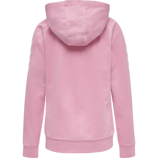 HUMMEL GO COTTON ZIP HOODIE WOMAN, COTTON CANDY, packshot