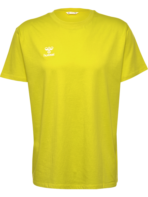 hmlGO 2.0 T-SHIRT S/S, BLAZING YELLOW, packshot