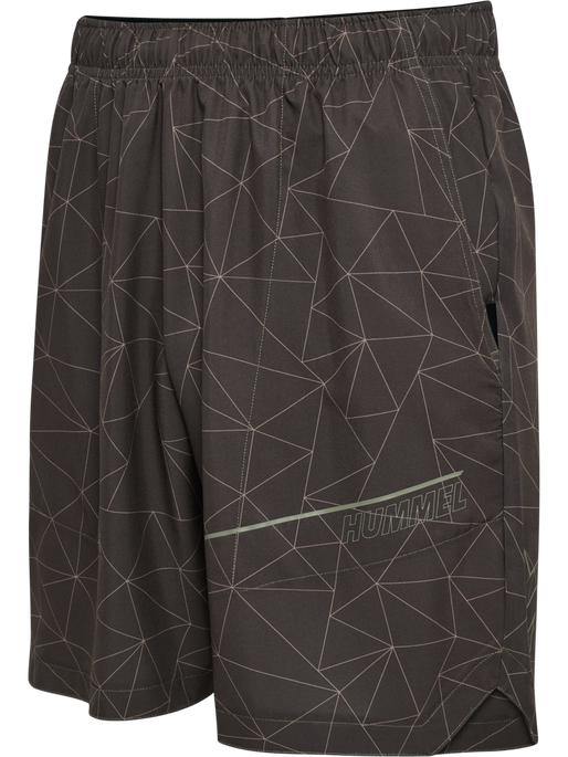 hmlCOURT AOP POCKET SHORTS, TURKISH COFFEE hmlCOURT AOP POCKET SHORTS, TURKISH COFFEE, packshot