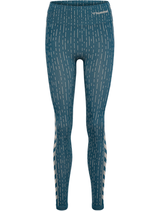 hmlMT DROPS SEAMLESS MW TIGHTS, STARGAZER/SILVER LINING hmlMT DROPS SEAMLESS MW TIGHTS, STARGAZER/SILVER LINING, packshot