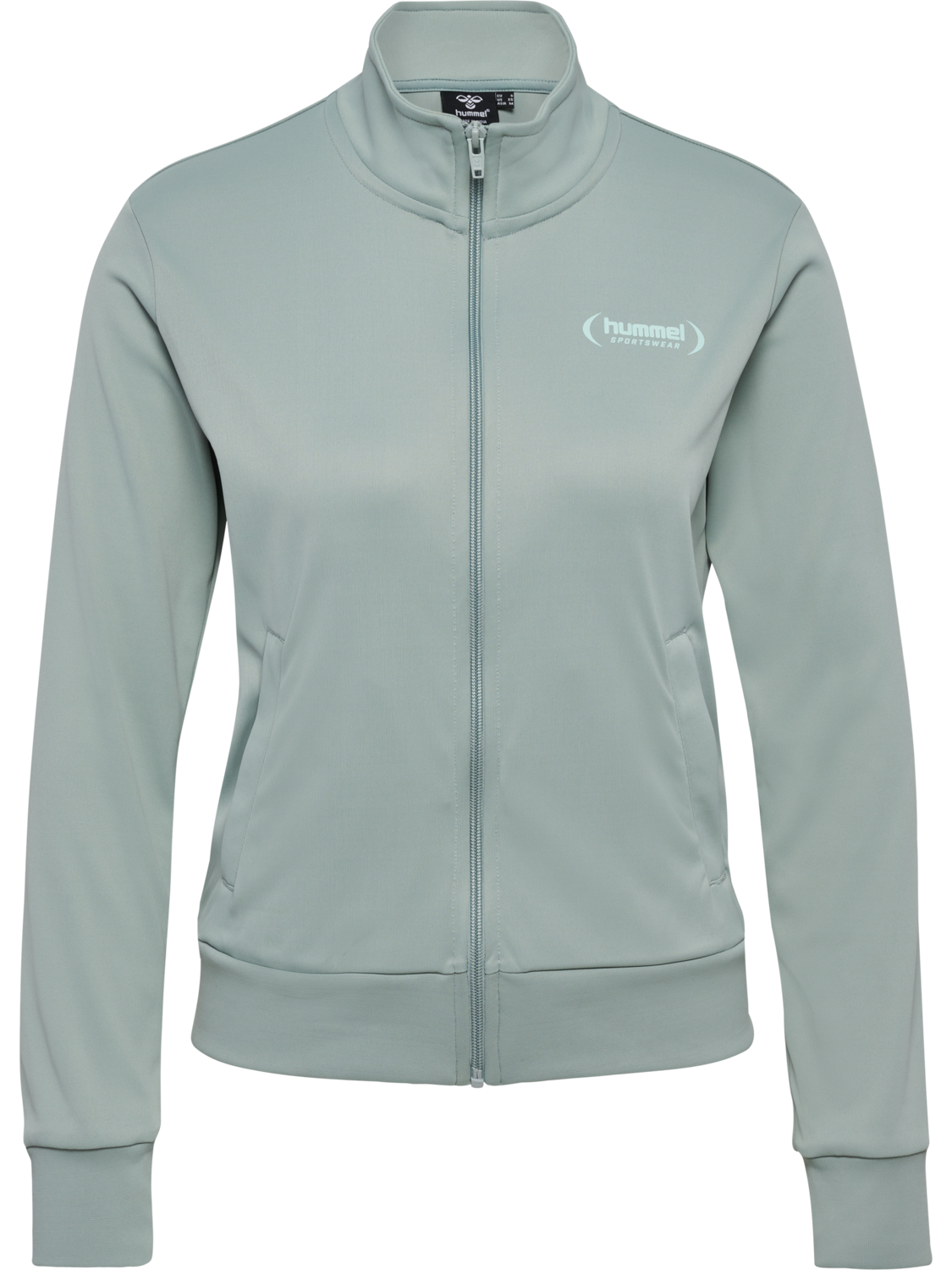 hmlPAOLA POLY  TRACKSUIT SET, CHINOIS GREEN, packshot