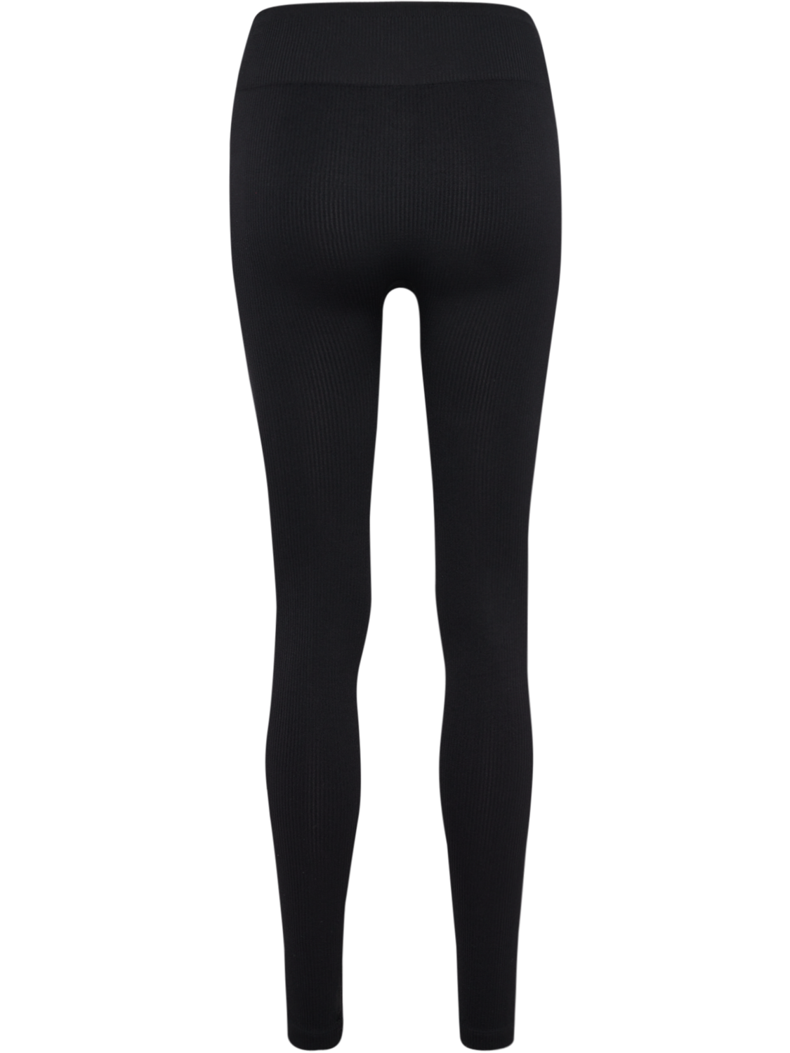 hmlPULSE SEAMLESS RIB MW TIGHTS, BLACK, packshot
