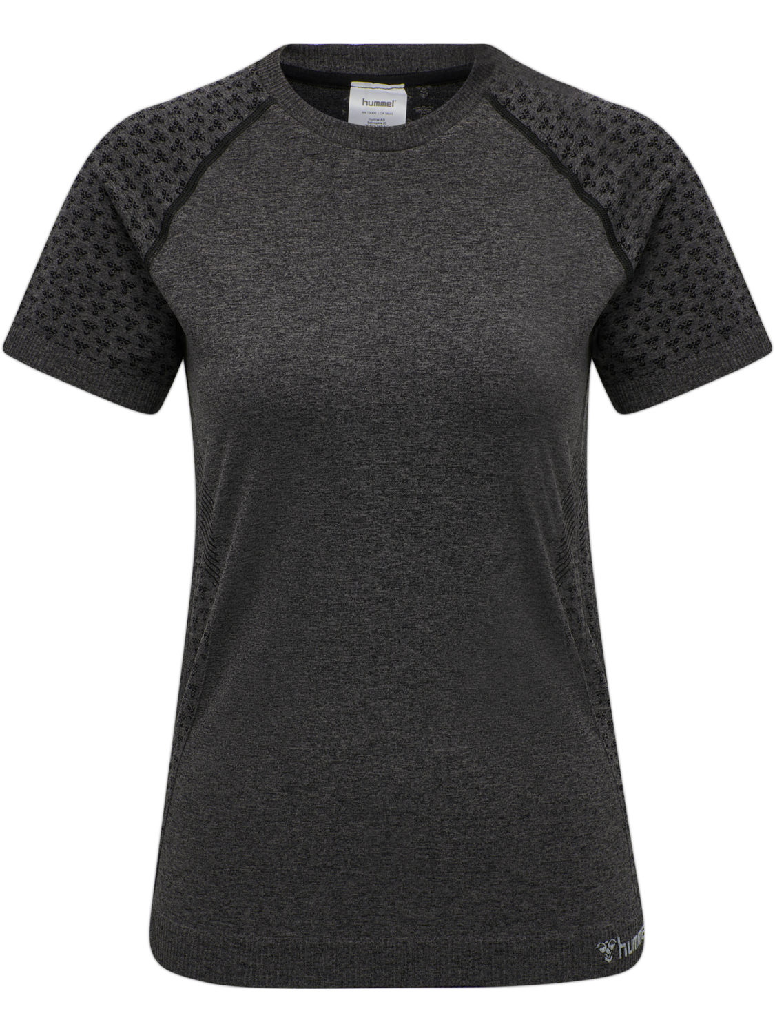 hmlCI SEAMLESS T-SHIRT, BLACK MELANGE, packshot