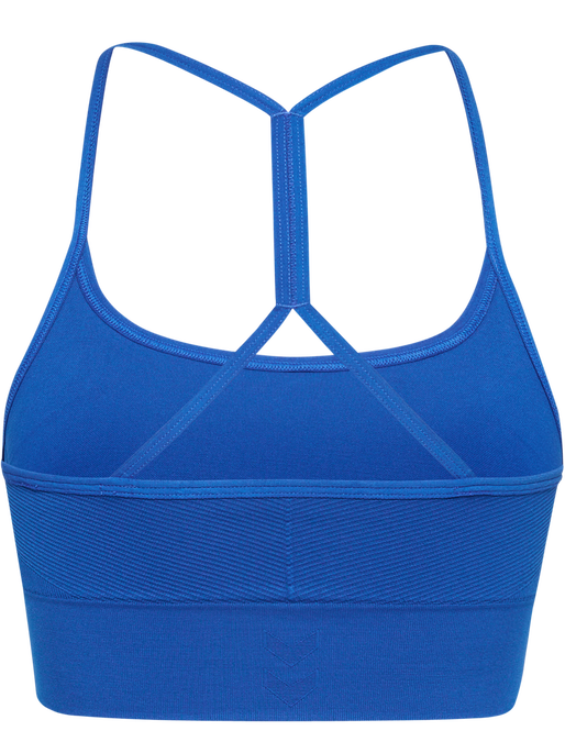 hmlTIFFY SEAMLESS SPORTS TOP, OLYMPIAN BLUE, packshot