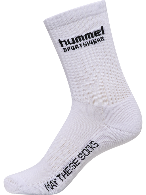 hml3-PACK SOCKS SPORTSWEAR, WHITE/PAPRIKA hml3-PACK SOCKS SPORTSWEAR, WHITE/PAPRIKA, packshot