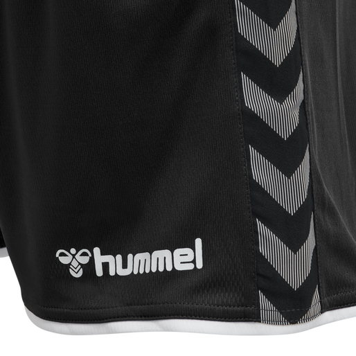 hmlAUTHENTIC POLY SHORTS, BLACK/WHITE, packshot