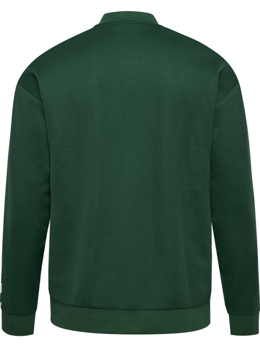 hmlARCHIVE REGULAR POLY ZIP JACKET, DARK GREEN, packshot