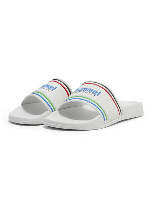 POOL SLIDE RT, WHITE/MULTICOLOR POOL SLIDE RT, WHITE/MULTICOLOR, packshot