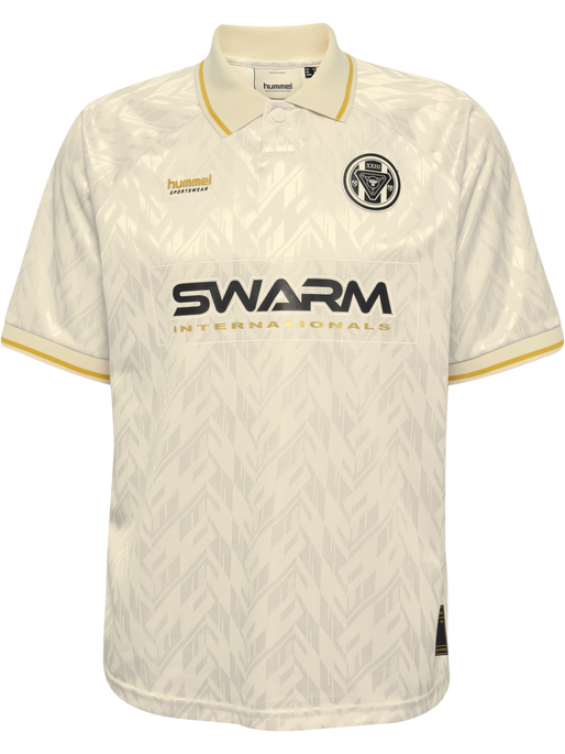 hmlLOOSE BAY SOCCER JERSEY S/S, BLANC DE BLANC hmlLOOSE BAY SOCCER JERSEY S/S, BLANC DE BLANC, packshot