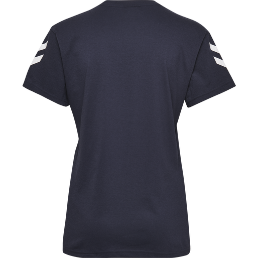 HMLGO COTTON T-SHIRT WOMAN S/S, MARINE, packshot