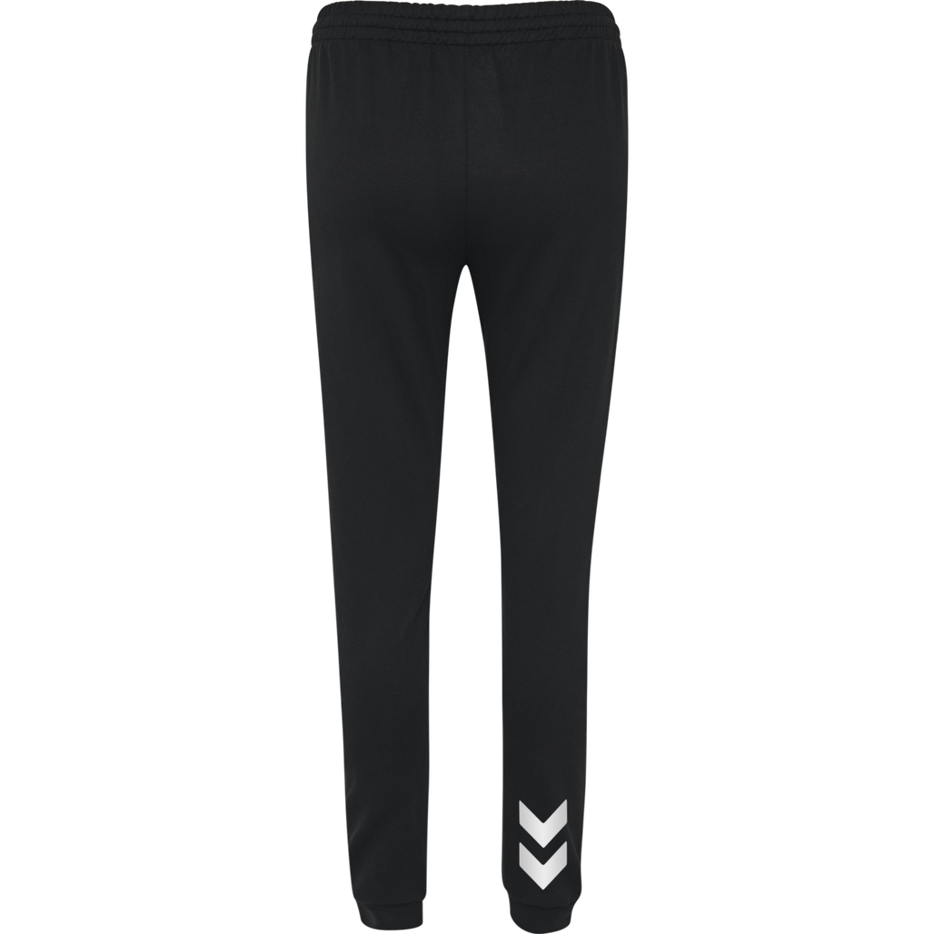 Black cotton full length track pant shop