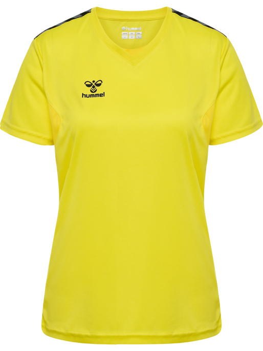 hmlAUTHENTIC PL JERSEY S/S WOMAN, BLAZING YELLOW, packshot