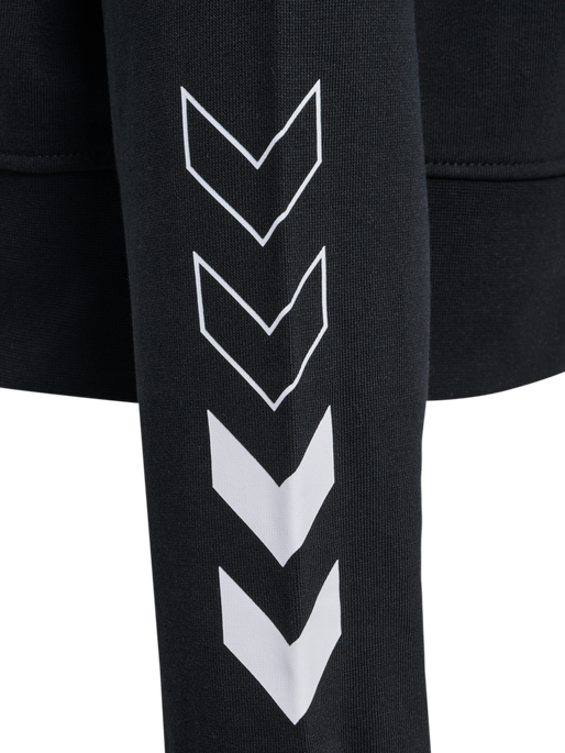 hmlELEMENTAL SHORT HOODIE WOMAN, BLACK, packshot