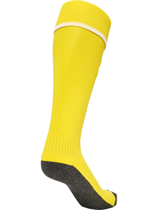 hmlCORE FOOTBALL SOCKS, BLAZING YELLOW/WHITE, packshot