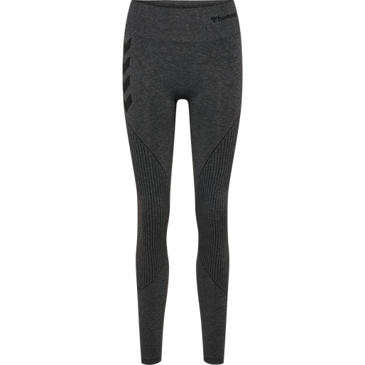 hmlMT HANA 2.0 SEAMLESS MW TIGHTS, BLACK MELANGE, packshot