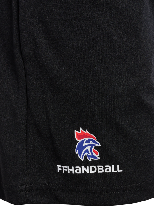 FFHB REFEREE POLY SHORTS WOMA, BLACK W/LOGO FFHB REFEREE POLY SHORTS WOMA, BLACK W/LOGO, packshot