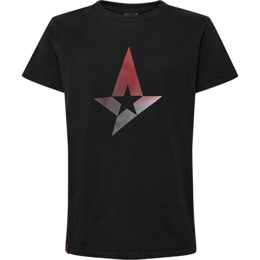 AST BIG STAR BLACK TEE S/S KIDS, BLACK, packshot