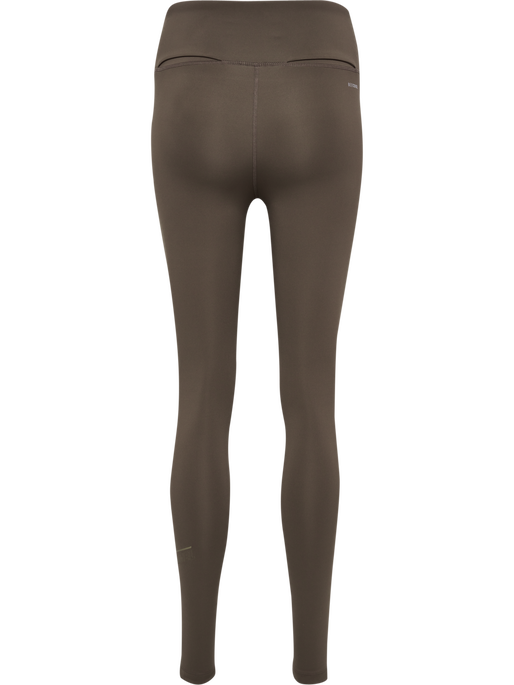 hmlCOURT MID WAIST POCKET TIGHTS W, TURKISH COFFEE hmlCOURT MID WAIST POCKET TIGHTS W, TURKISH COFFEE, packshot