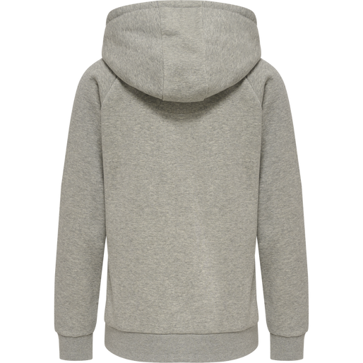 hmlRED CLASSIC ZIP HOODIE WOMAN, GREY MELANGE, packshot