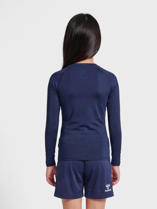 hmlBL PERFORMANCE TEE L/S KIDS, MARINE, model