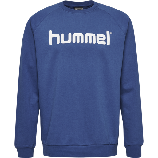 HUMMEL GO KIDS COTTON LOGO SWEATSHIRT, TRUE BLUE, packshot