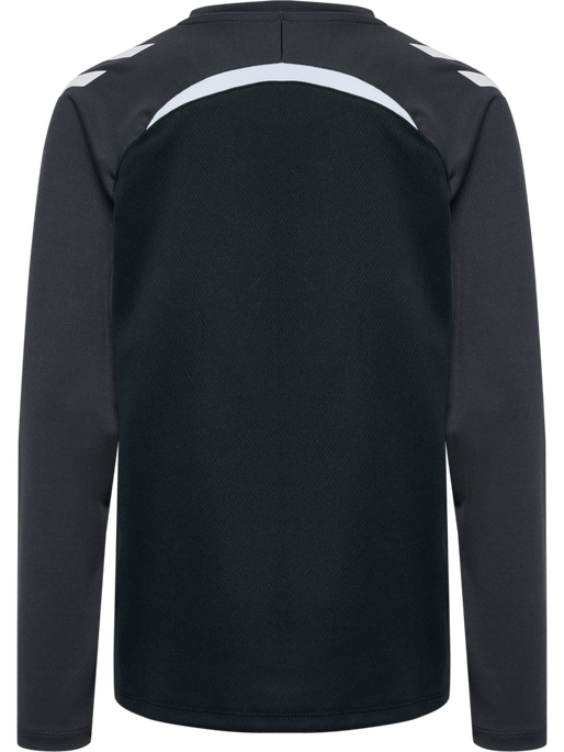 hmlLEAD 2.0 CREW SWEAT KIDS, BLACK/ASPHALT hmlLEAD 2.0 CREW SWEAT KIDS, BLACK/ASPHALT, packshot