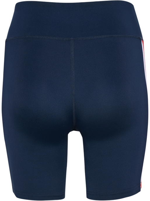 hmlPULSE PIPING MW SHORT TIGHTS, DRESS BLUES/MARS RED hmlPULSE PIPING MW SHORT TIGHTS, DRESS BLUES/MARS RED, packshot