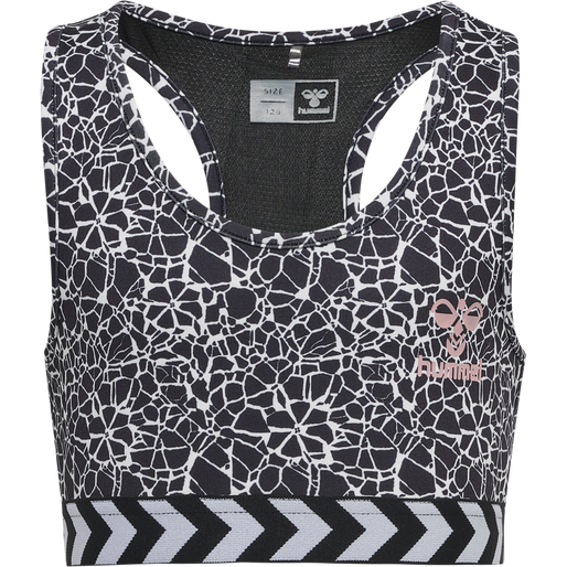 hmlMIMMI SPORTS TOP, BLACK/WHITE, packshot