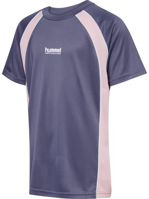hmlJR GOAL PIPING T-SHIRT S/S, HERON hmlJR GOAL PIPING T-SHIRT S/S, HERON, packshot